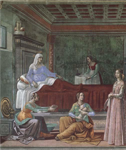 Domenicho Ghirlandaio Details of Geburt Johannes des Taufers china oil painting image